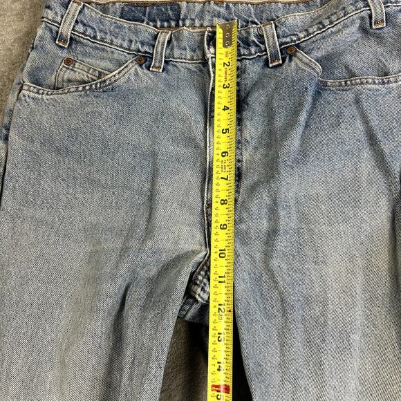Vintage Levi's Mens' Orange Tab Distressed Light Wash Jeans Size 34x32 - Picture 9 of 12